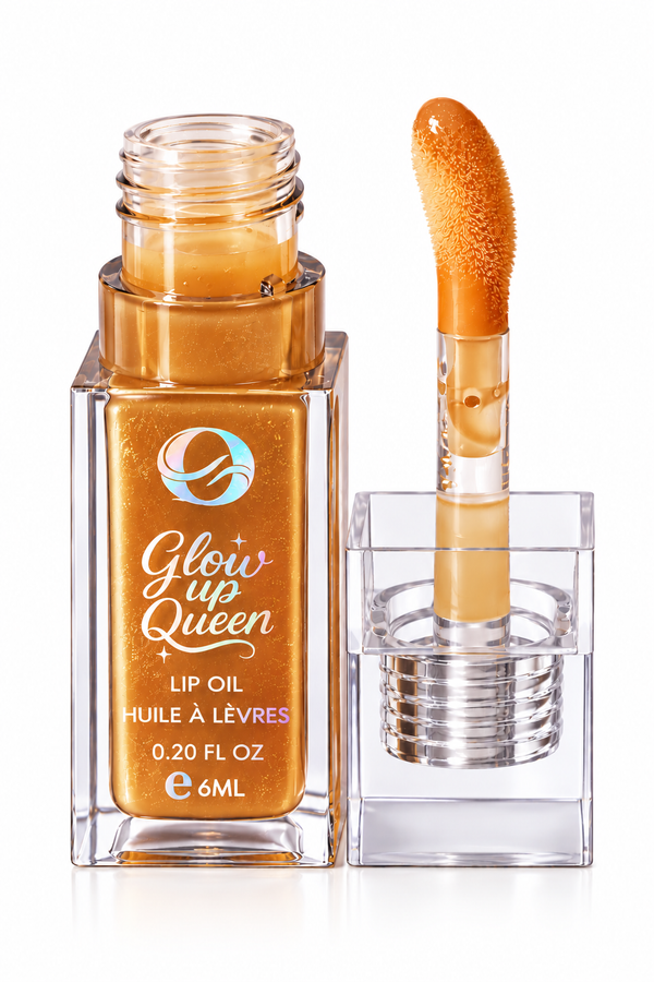 Huile à lèvres effet repulpant et fruitée Glow up Queen Ocamani D'ÉLICIOUS