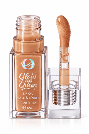 Huile à lèvres effet repulpant et fruitée Glow up Queen Ocamani D'ÉLICIOUS