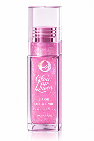 Huile à lèvres effet repulpant et fruitée Glow up Queen Ocamani D'ÉLICIOUS