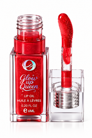 Huile à lèvres effet repulpant et fruitée Glow up Queen Ocamani D'ÉLICIOUS